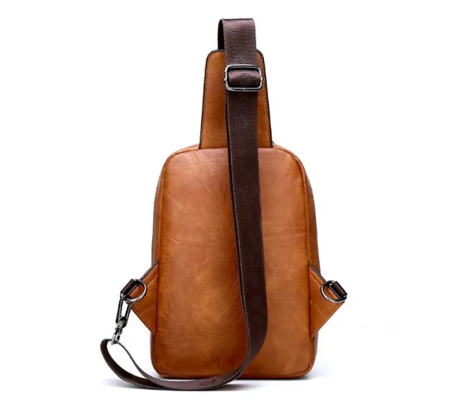 Mochila Transversal de Couro Classic Jeep