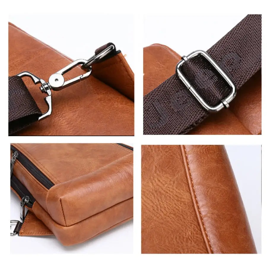 Mochila Transversal de Couro Classic Jeep