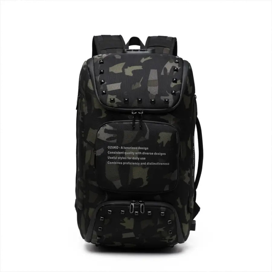 Mochila Ozuko Antifurto Masculina Brasil Gabana BG102