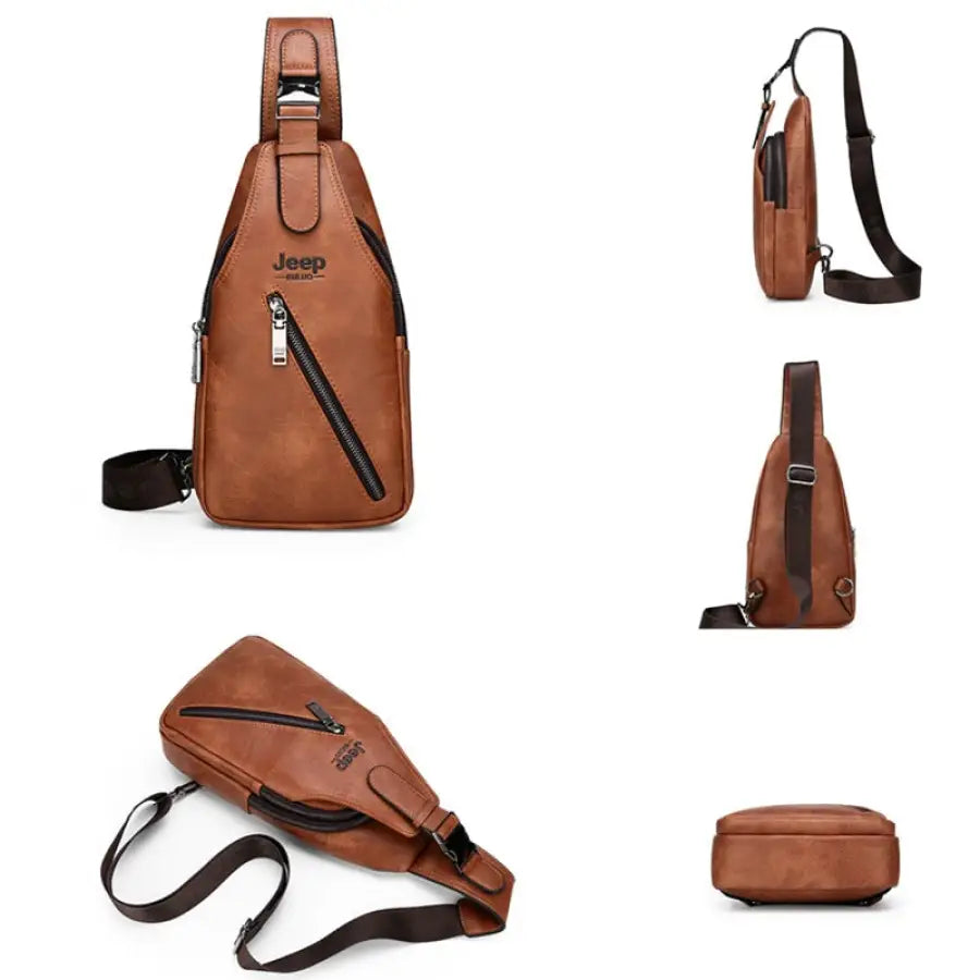 Shoulder Bag de Couro Jeep