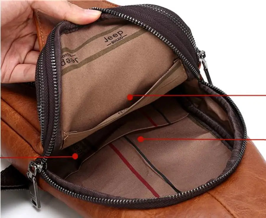 Shoulder Bag de Couro Jeep