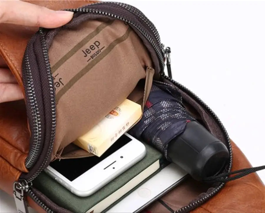 Shoulder Bag de Couro Jeep
