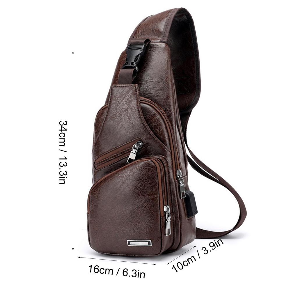 Bolsa Transversal em Couro Italy