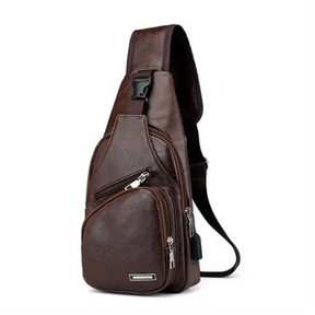 Bolsa Transversal em Couro Italy