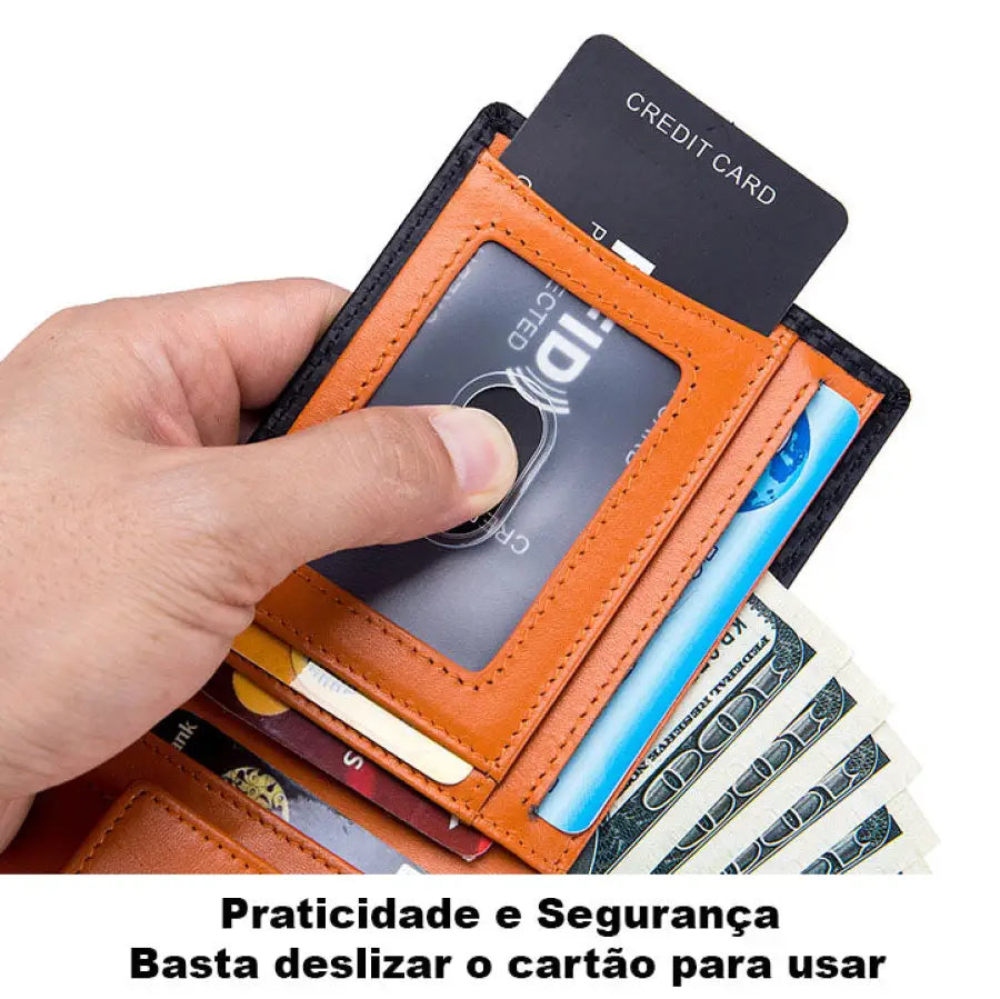 Carteira Brasil Gabana Masculina Compacta BG116