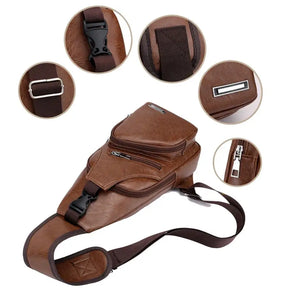 Bolsa Transversal em Couro Italy