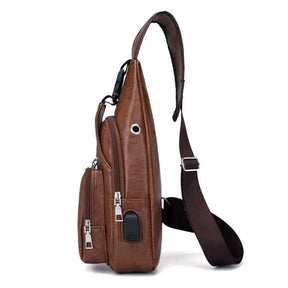 Bolsa Transversal em Couro Italy