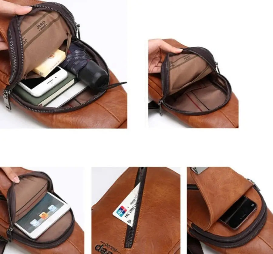 Shoulder Bag de Couro Jeep