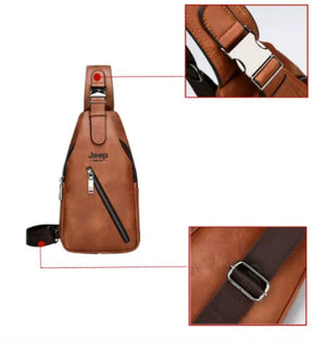 Shoulder Bag de Couro Jeep