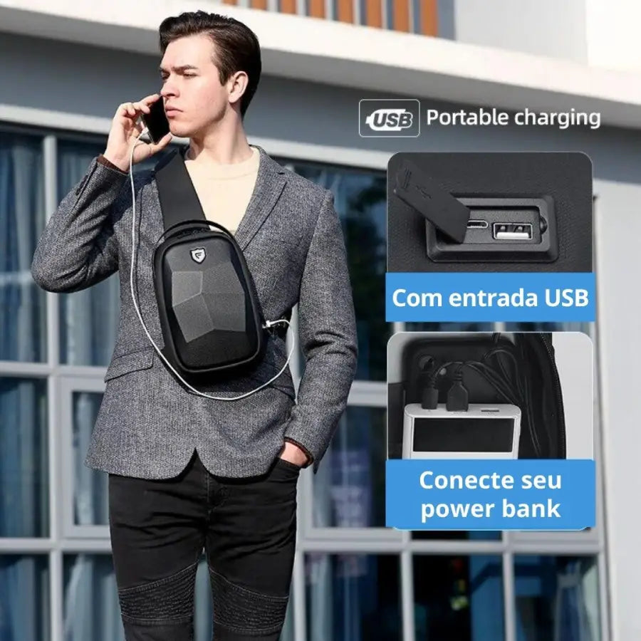 Mochila Brasil Gabana Masculina Compacta BG104